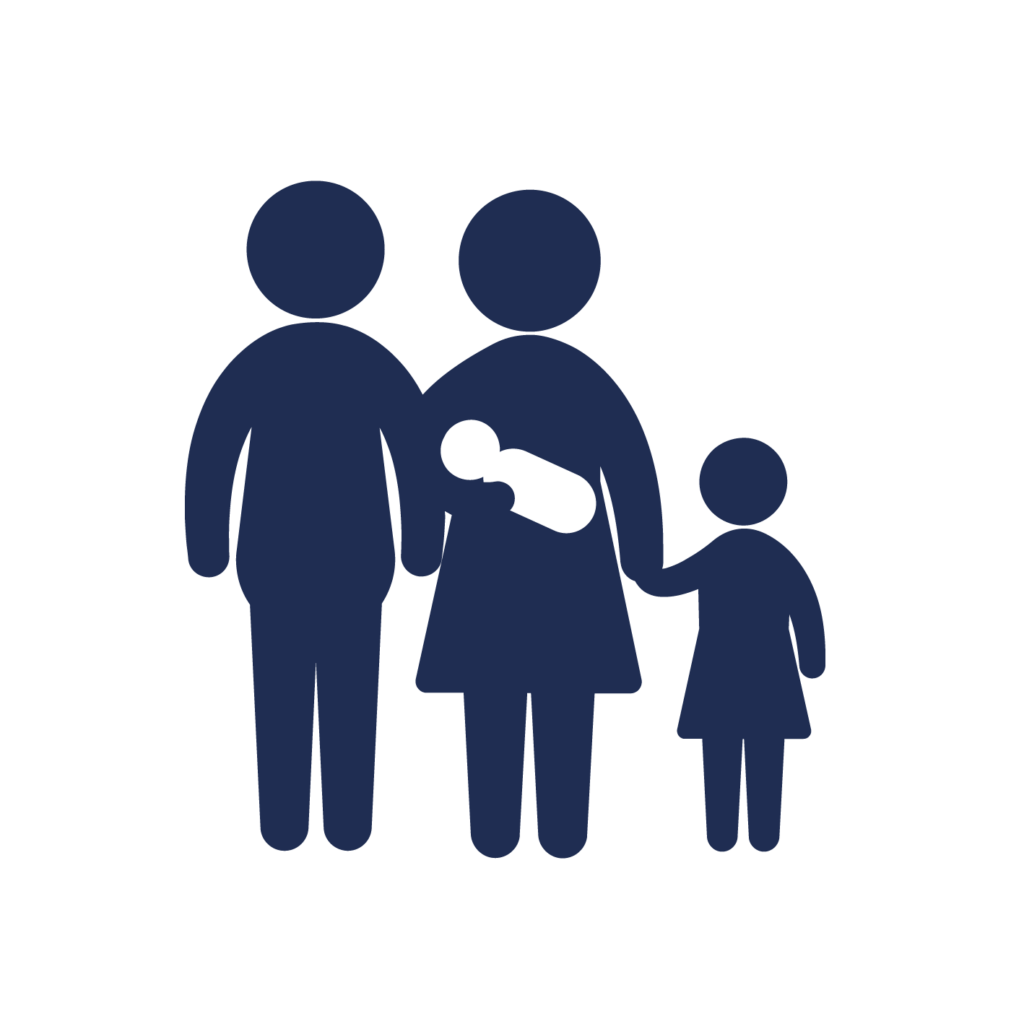 02 Blau Familie Kinder Pikto